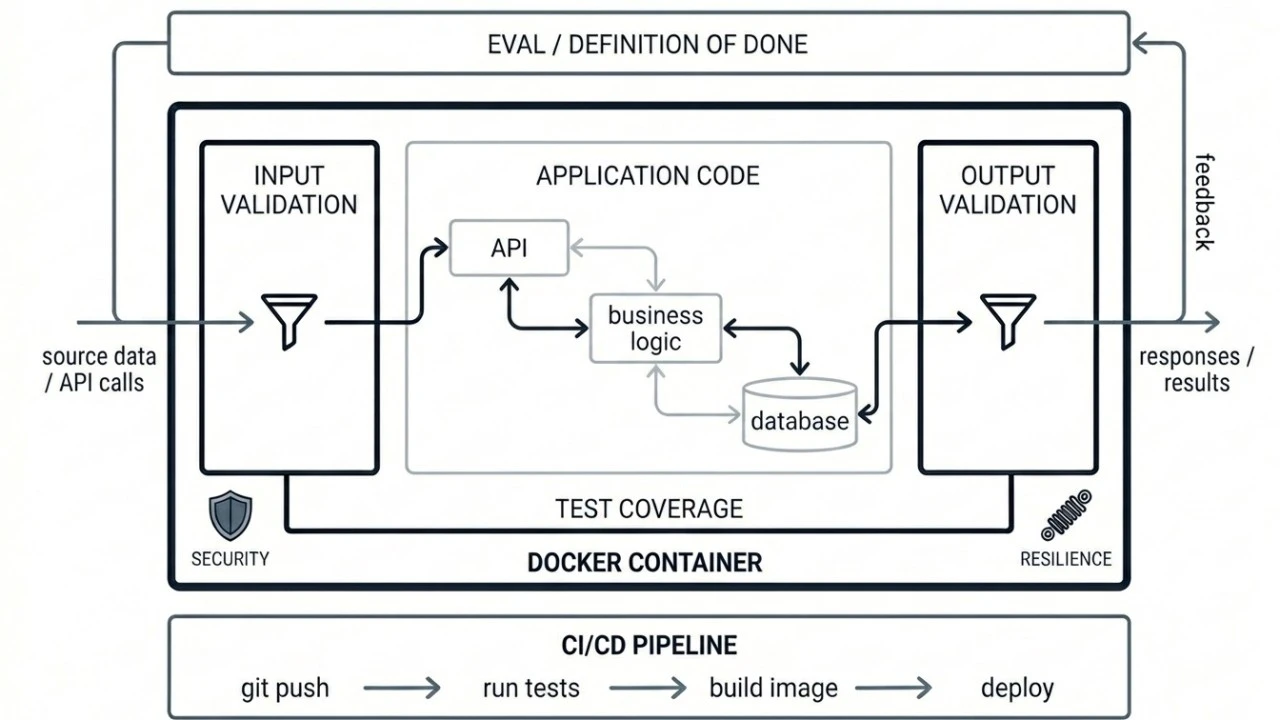 Vibe DevOps architecture: discipline at the boundaries, creativity inside
